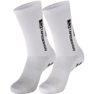 TapeDesign Medias de fútbol unisex SUPERLIGHT . Blanco TapeDesign Medias de fútbol unisex SUPERLIGHT . Blanco