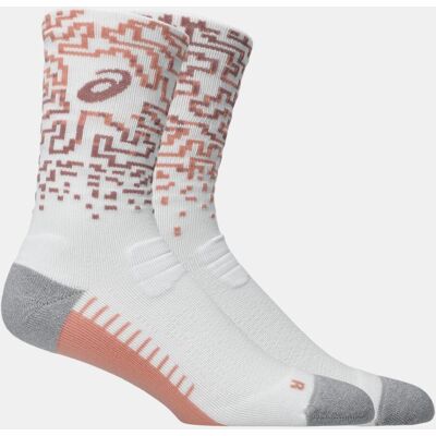 ASICS Calcetines Unisex PERFORMANCE RUN SOCK CREW . (S - 35) Blanco / Rosa ASICS Calcetines Unisex PERFORMANCE RUN SOCK CREW . (S - 35) Blanco / Rosa