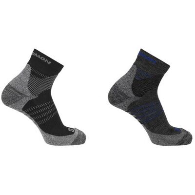 Salomon Pack 2 pares de calcetines de montaña unisex X Ultra Access Quarter . (XL) Azul Salomon Pack 2 pares de calcetines de montaña unisex X Ultra Access Quarter . (XL) Azul