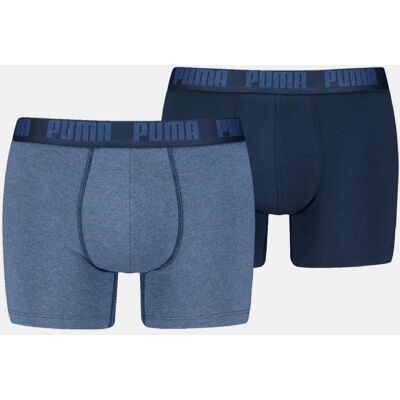Puma Bóxer de hombre Everyday Basic (pack de 2) . (M) Azul noche Puma Bóxer de hombre Everyday Basic (pack de 2) . (M) Azul noche