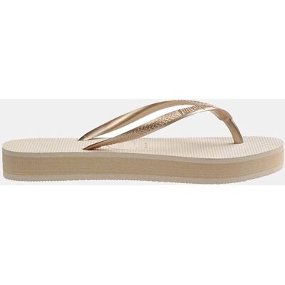 Havaianas Chanclas de dedo de mujer Slim Flatform . (40) Natural Havaianas Chanclas de dedo de mujer Slim Flatform . (40) Natural