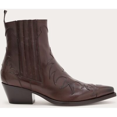 Sartore Botines cowboy de piel. (38) Marrón Sartore Botines cowboy de piel. (38) Marrón