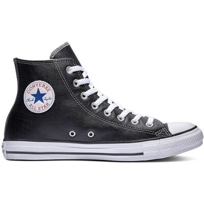 Converse Zapatillas casual unisex Chuck Taylor Alta Piel . (42) Negro Converse Zapatillas casual unisex Chuck Taylor Alta Piel . (42) Negro
