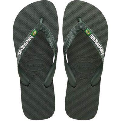 Havaianas Chanclas unisex Brasil Logo . (39) Verde Havaianas Chanclas unisex Brasil Logo . (39) Verde