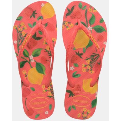 Havaianas Chanclas de dedo Mujer Slim estampadas . (39-40) Coral Havaianas Chanclas de dedo Mujer Slim estampadas . (39-40) Coral