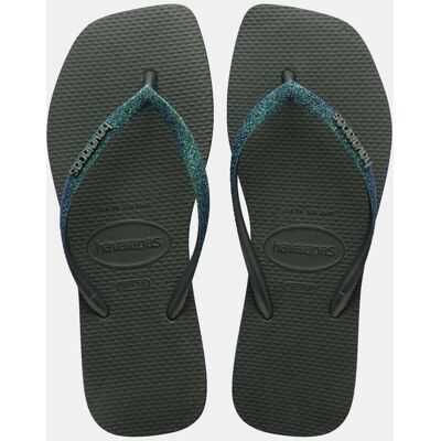 Havaianas Chanclas de dedo Mujer Slim Square . (43-44) Verde Oliva Havaianas Chanclas de dedo Mujer Slim Square . (43-44) Verde Oliva
