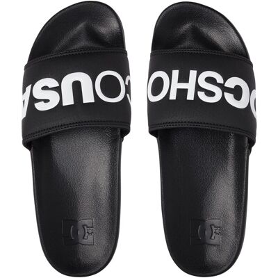 DC Shoes Chanclas de hombre DC Slide . (42) Negro / Blanco DC Shoes Chanclas de hombre DC Slide . (42) Negro / Blanco