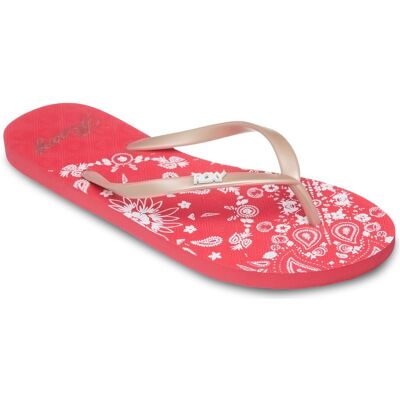 Roxy Chanclas de mujer New Viva Printed . (42) Rojo Roxy Chanclas de mujer New Viva Printed . (42) Rojo