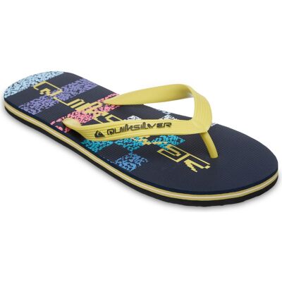 Quiksilver Chanclas de hombre Molokai Stripe . (42) Azul / Amarillo Quiksilver Chanclas de hombre Molokai Stripe . (42) Azul / Amarillo