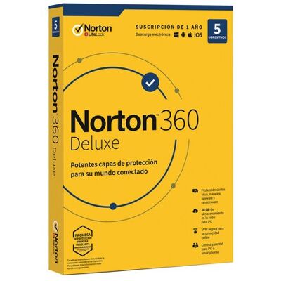 Symantec 360 Deluxe 5 dispositivos - 1 año de suscripción. Symantec 360 Deluxe 5 dispositivos - 1 año de suscripción.