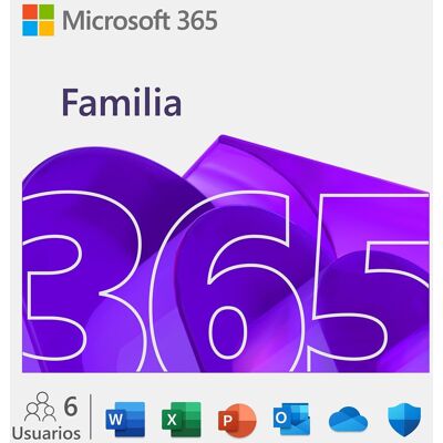 Microsoft 365 Familia Descarga Digital, 6 usuarios, 1 año de suscripción, Multidispositivo. Microsoft 365 Familia Descarga Digital, 6 usuarios, 1 año de suscripción, Multidispositivo.