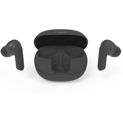Vieta Auriculares True Wireless Squid 4, ANC, Bluetooth 6.0, hasta 25 horas de batería, dual pairing. Negro Vieta Auriculares True Wireless Squid 4, ANC, Bluetooth 6.0, hasta 25 horas de batería, dual pairing. Negro