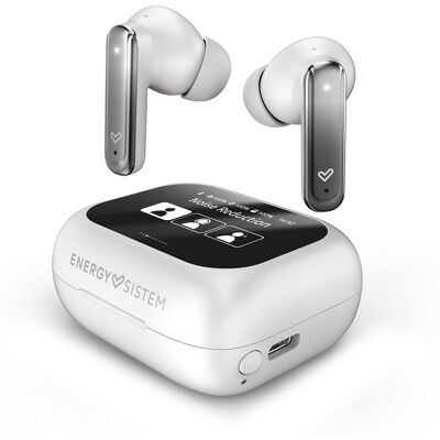 Energy Sistem Auriculares True Wireless ScreenSound con cancelación de ruido. Blanco Energy Sistem Auriculares True Wireless ScreenSound con cancelación de ruido. Blanco