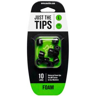 Mackie Auriculares In Ear MP Series Large Foam Black Tips Kit. Negro Mackie Auriculares In Ear MP Series Large Foam Black Tips Kit. Negro