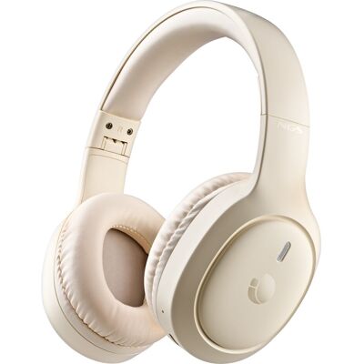 NGS Auriculares de diadema ARTICA TEMPEST BEIGE con 80h de autonomía y bateria extraible.. Beige NGS Auriculares de diadema ARTICA TEMPEST BEIGE con 80h de autonomía y bateria extraible.. Beige