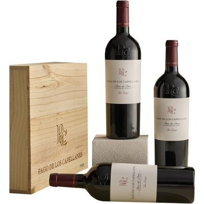 Pago de los Capellanes Estuche vinos tintos crianza 2023 Ribera del Duero. Pago de los Capellanes Estuche vinos tintos crianza 2023 Ribera del Duero.
