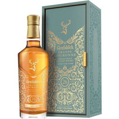 Glenfiddich Estuche whisky escocés 26 años Grande Couronne Single Malt. Glenfiddich Estuche whisky escocés 26 años Grande Couronne Single Malt.