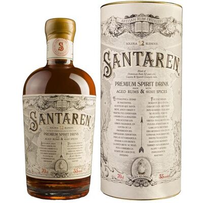 Santaren Estuche ron añejo especiado premium 12 años . Santaren Estuche ron añejo especiado premium 12 años .