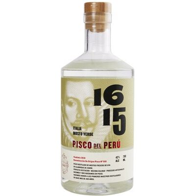Pisco 1615 Pisco de Perú mosto verde Italia. Pisco 1615 Pisco de Perú mosto verde Italia.