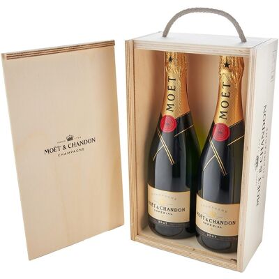 Moët & Chandon Moët & Chandon - Estuche 2 botellas champagne Moët & Chandon Imperial Brut. Moët & Chandon Moët & Chandon - Estuche 2 botellas champagne Moët & Chandon Imperial Brut.