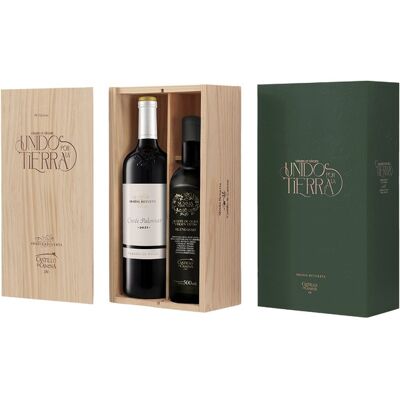 Abadía Retuerta Estuche Unidos por la Tierra vino tinto Cuvée Palomar 2021 Abadia Retuerta y AOVE Summa Varietalis 2025 Castillo de Canenay. Abadía Retuerta Estuche Unidos por la Tierra vino tinto Cuvée Palomar 2021 Abadia Retuerta y AOVE Summa Varietalis 2025 Castillo de Canenay.