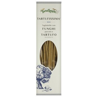 Tartuflanghe Pasta al huevo tagliatelle con setas porcinas y trufa Tartuflangue. Tartuflanghe Pasta al huevo tagliatelle con setas porcinas y trufa Tartuflangue.