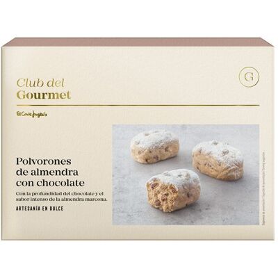 Club del Gourmet Polvorones de almendra con chocolate . Club del Gourmet Polvorones de almendra con chocolate .