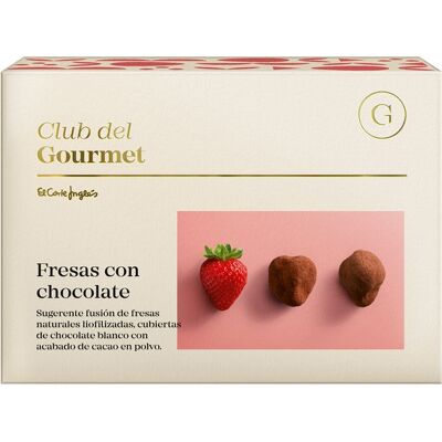 Club del Gourmet Besos de fresa cubiertos de chocolate sin gluten . Club del Gourmet Besos de fresa cubiertos de chocolate sin gluten .