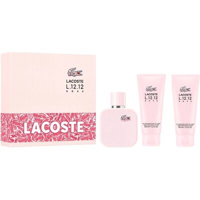 Lacoste L.12.12 Rosa - Set de Perfumes con Notas Florales y Frutales Lacoste L.12.12 Rosa - Set de Perfumes con Notas Florales y Frutales