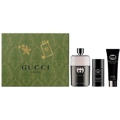 Gucci Guilty pour Homme - Eau de Toilette 90ml, Desodorante 75ml, Gel de Ducha 50ml - Set de Regalo Gucci Guilty pour Homme - Eau de Toilette 90ml, Desodorante 75ml, Gel de Ducha 50ml - Set de Regalo