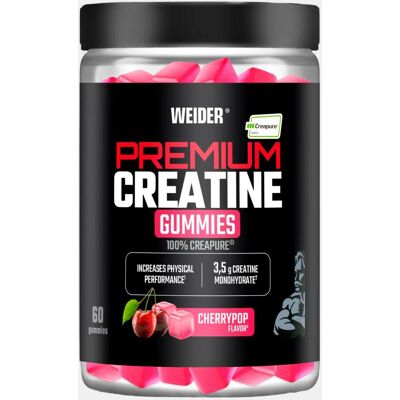 Weider Creatina en polvo Premiun 60 Gummies Cherry 375 g . Weider Creatina en polvo Premiun 60 Gummies Cherry 375 g .