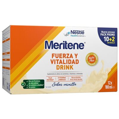 Meritene Pack Suplemento Nutricial Drink Vainilla . Meritene Pack Suplemento Nutricial Drink Vainilla .