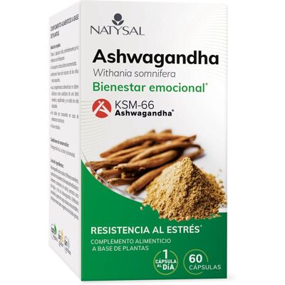 Natysal 60 Cápsulas Complemento alimenticio Ashwagandha . Natysal 60 Cápsulas Complemento alimenticio Ashwagandha .