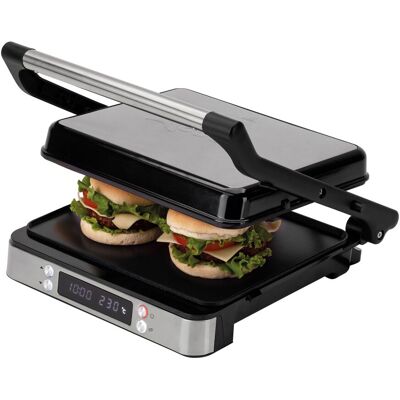 Jata Grill JEGR1529 con placas mixtras y apertura 180º 2000 W. Gris Jata Grill JEGR1529 con placas mixtras y apertura 180º 2000 W. Gris