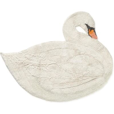 Lorena Canals Alfombra lavable de algodón Cisne. (120 x 100 cm) Crema niño Lorena Canals Alfombra lavable de algodón Cisne. (120 x 100 cm) Crema niño