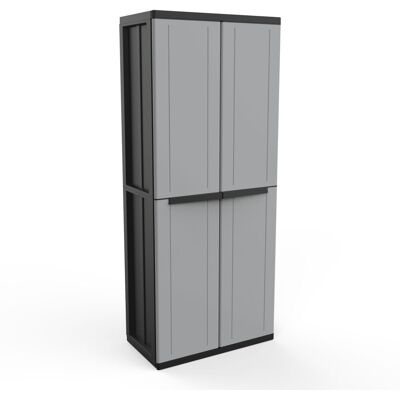 Terry Armario resina escobero J-Line 368. Gris / Negro Terry Armario resina escobero J-Line 368. Gris / Negro