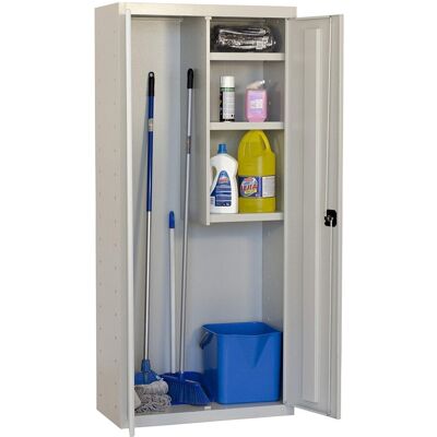 SIMONRACK Armario metálico Profesional Cleaning 2 Puertas Montado. (180 x 80 x 40 cm) Gris / Gris SIMONRACK Armario metálico Profesional Cleaning 2 Puertas Montado. (180 x 80 x 40 cm) Gris / Gris