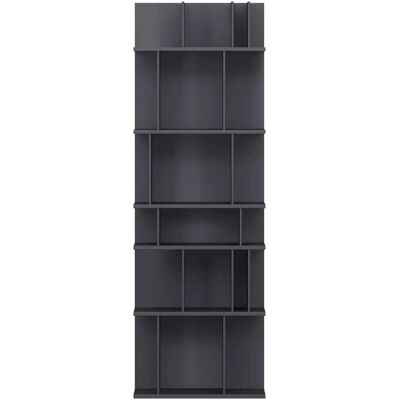 BoConcept Estantería de melamina lacada Como . Gris oscuro BoConcept Estantería de melamina lacada Como . Gris oscuro