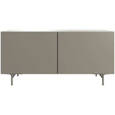 BoConcept Aparador lacado con 2 puertas lisas Lugano . Gris ceniza BoConcept Aparador lacado con 2 puertas lisas Lugano . Gris ceniza
