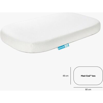 ECUS Kids Colchón Minicuna Care Mini para Maxi Cosi Iora. Blanco niño ECUS Kids Colchón Minicuna Care Mini para Maxi Cosi Iora. Blanco niño