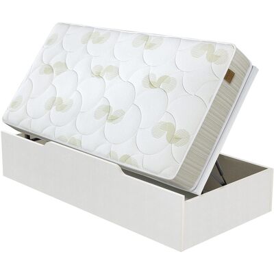 Flex Conjunto colchón muelles continuos Chelsea + canapé apertura Lateral . (Cama 105 x 200 cm) Blanco Flex Conjunto colchón muelles continuos Chelsea + canapé apertura Lateral . (Cama 105 x 200 cm) Blanco