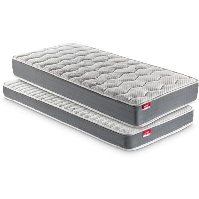 Pikolin Pack 2 colchones infantil-juvenil de muelles ensacados Fibermaster Pocket 2.0 y de HR Fibermaster Inferior 2.0 . (Cama 80 x 182 cm) Pikolin Pack 2 colchones infantil-juvenil de muelles ensacados Fibermaster Pocket 2.0 y de HR Fibermaster Inferior 2.0 . (Cama 80 x 182 cm)