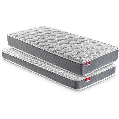 Pikolin Pack 2 colchones infantil-juvenil de muelles ensacados Fibermaster Pocket 2.0 y de HR Fibermaster Inferior 2.0 . (Cama 105 x 200 cm) Pikolin Pack 2 colchones infantil-juvenil de muelles ensacados Fibermaster Pocket 2.0 y de HR Fibermaster Inferior 2.0 . (Cama 105 x 200 cm)