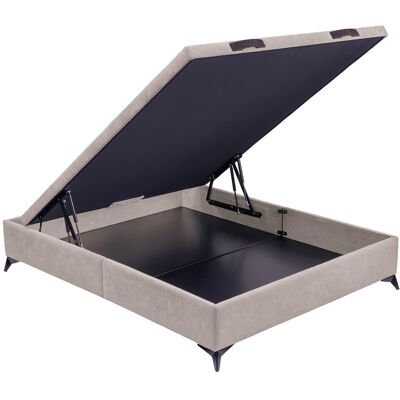 Dunlopillo Canapé abatible tapizado manual con Patas M . (Cama 80 x 190 cm) Piedra Dunlopillo Canapé abatible tapizado manual con Patas M . (Cama 80 x 190 cm) Piedra
