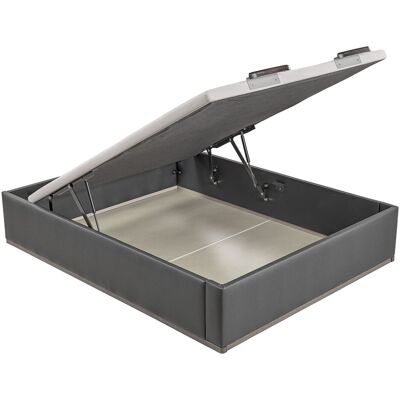 Lattoflex Canapé abatible en polipiel Box Dekor MDF . (Cama 135 x 190 cm) Negro Lattoflex Canapé abatible en polipiel Box Dekor MDF . (Cama 135 x 190 cm) Negro