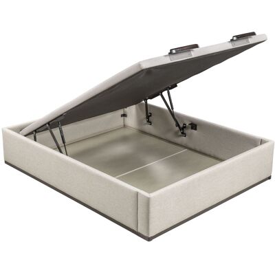 Lattoflex Canapé abatible en tela Box Dekor MDF . (Cama 105 x 200 cm) Arena oscuro Lattoflex Canapé abatible en tela Box Dekor MDF . (Cama 105 x 200 cm) Arena oscuro