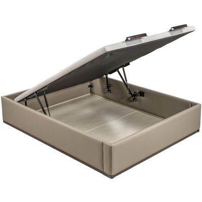 Lattoflex Canapé abatible en polipiel Box Dekor MDF . (Cama 105 x 200 cm) Visón oscuro Lattoflex Canapé abatible en polipiel Box Dekor MDF . (Cama 105 x 200 cm) Visón oscuro