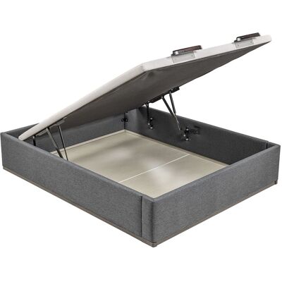 Lattoflex Canapé abatible en tela Box Dekor MDF . (Cama 105 x 200 cm) Antracita oscuro Lattoflex Canapé abatible en tela Box Dekor MDF . (Cama 105 x 200 cm) Antracita oscuro