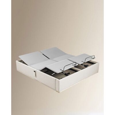 Lattoflex Canapé abatible articulado tapizado en tela Box Dekor Motion . (Cama 180 x 200 cm) Arena claro Lattoflex Canapé abatible articulado tapizado en tela Box Dekor Motion . (Cama 180 x 200 cm) Arena claro