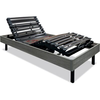 Pardo Somier articulado eléctrico con patas Ceres Plus . (Cama 150 x 190 cm) Gris Pardo Somier articulado eléctrico con patas Ceres Plus . (Cama 150 x 190 cm) Gris